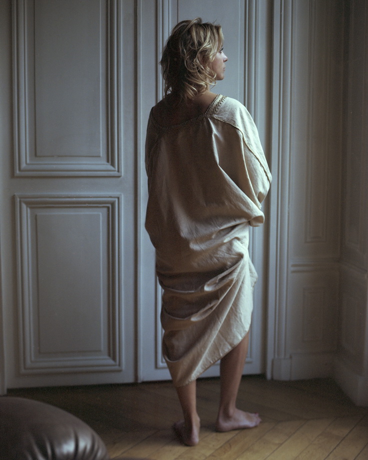 Celine Quideau in embroidered "Sahara" abaya