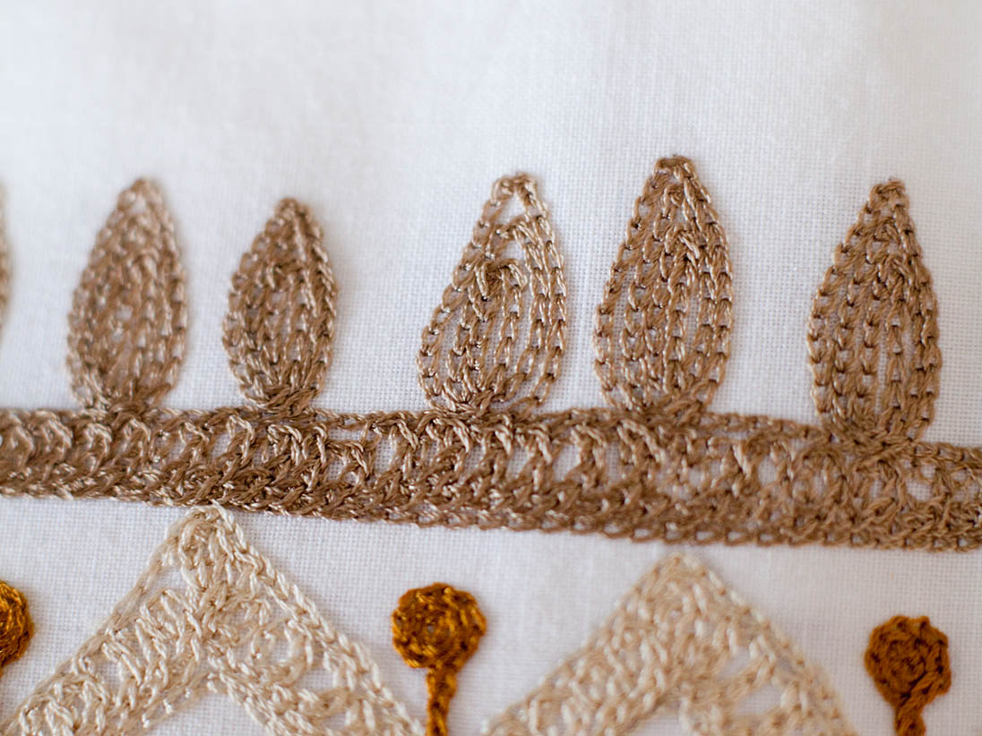 Embroidered bedding