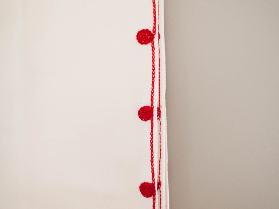 Embroidered bedding