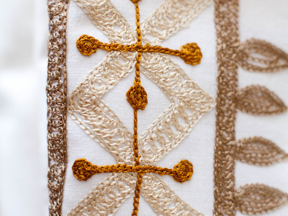 Embroidered bedding