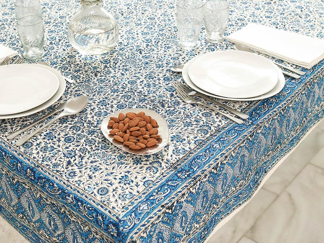 Handprinted tablecloth